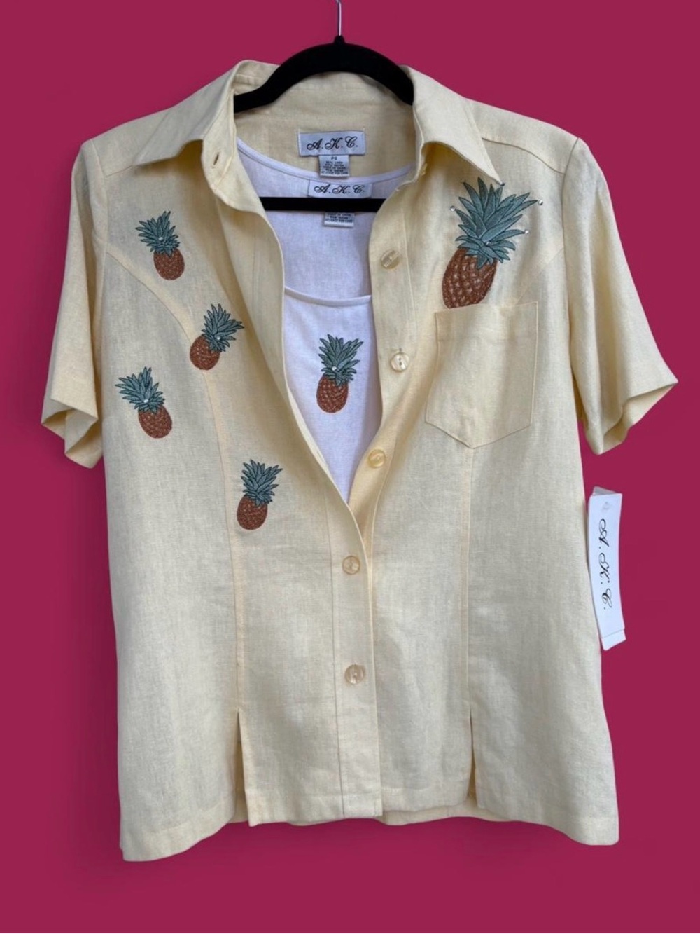 A.K.C. 90s Blouse with matching tank